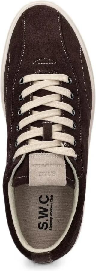 Stepney Workers Club Surma suède sneakers Bruin - Foto 4