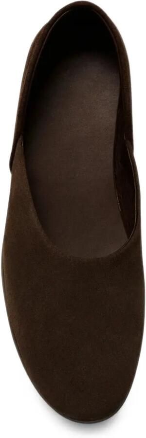 Stoffa vegetable-tanned suede slippers Bruin - Foto 4