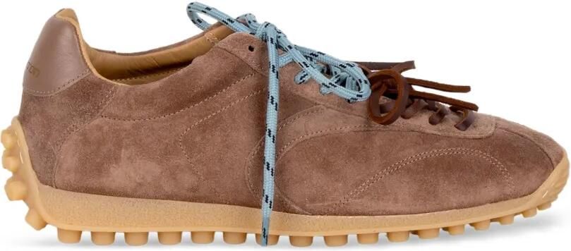 Stokton Golito suède sneakers met vlakken Bruin