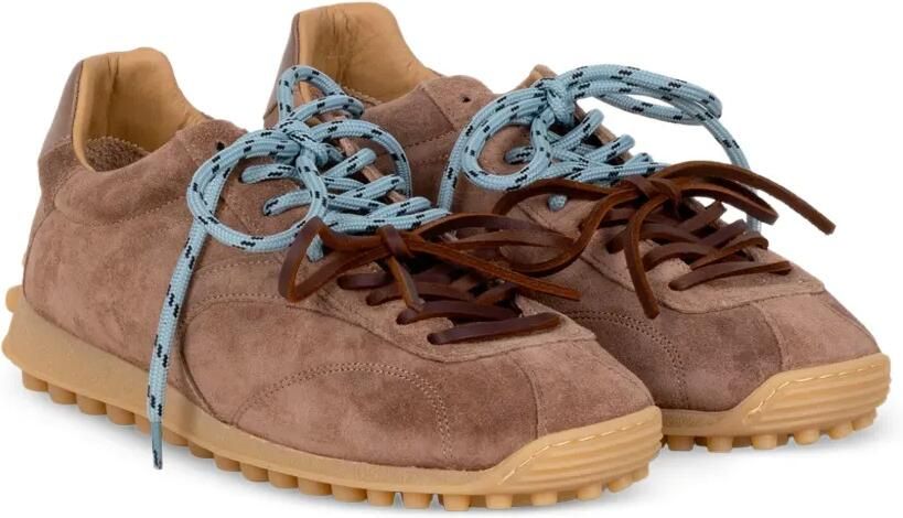Stokton Golito suède sneakers met vlakken Bruin - Foto 2