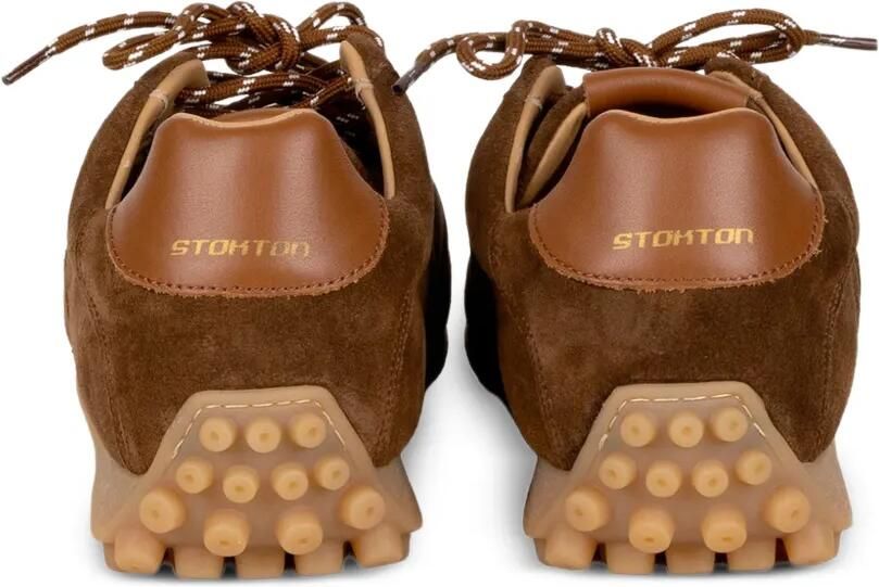 Stokton Golitou suède sneakers met vlakken Bruin - Foto 2