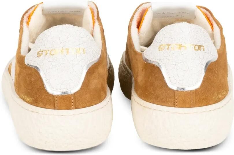 Stokton Power suède sneakers met bliksemflits Bruin - Foto 2