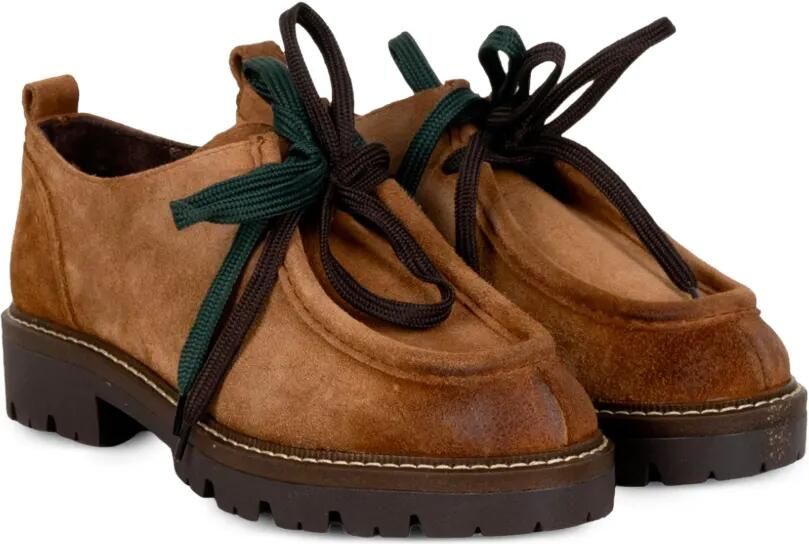 Stokton Rebel 002 loafers met veters Bruin - Foto 3
