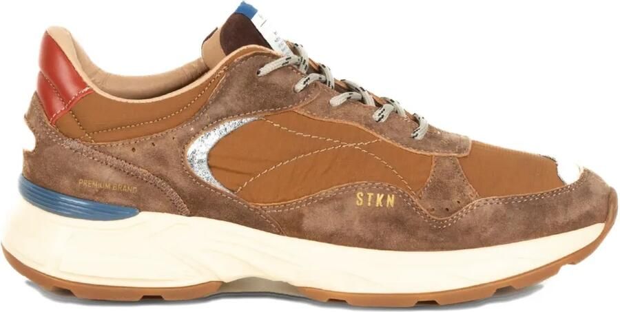 Stokton Reverse sneakers met vlakken Bruin