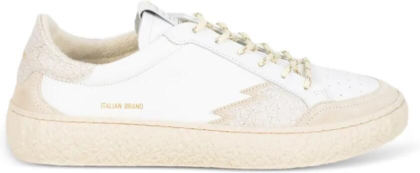 Stokton Sneakers met gebarsten effect Wit