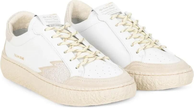 Stokton Sneakers met gebarsten effect Wit - Foto 3