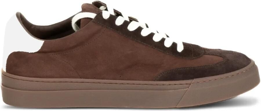Stokton Suède sneakers met vlakken Bruin