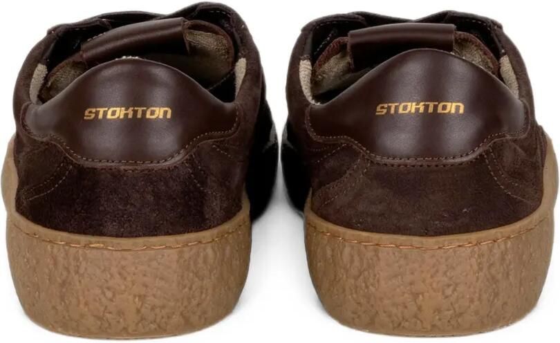Stokton Venus suède sneakers met crêpe zool Bruin