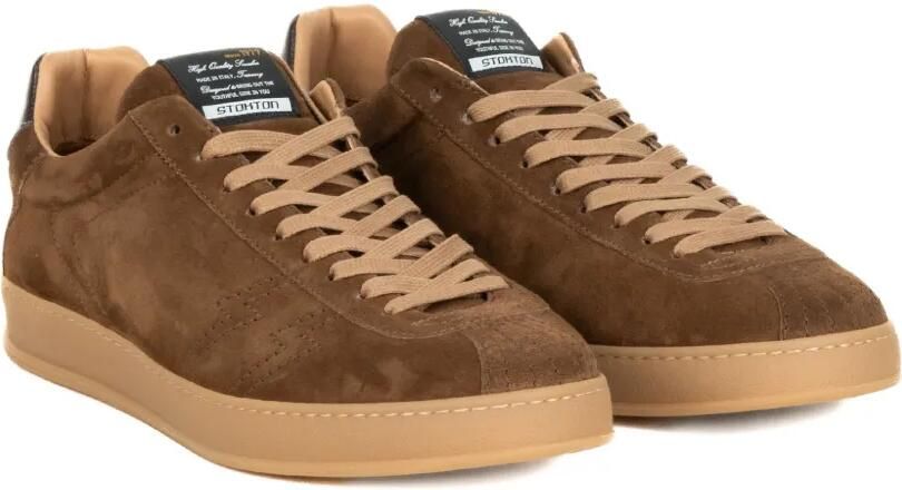 Stokton Zapper Teak suède sneakers Bruin - Foto 3