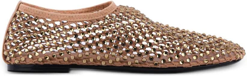 Strategia shoes Ballerina's met kristallen Beige