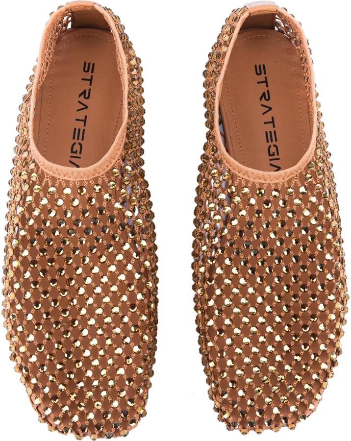 Strategia shoes Ballerina's met kristallen Beige - Foto 2