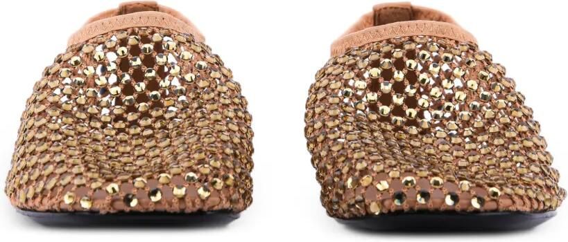 Strategia shoes Ballerina's met kristallen Beige - Foto 3