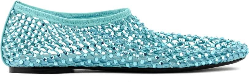Strategia shoes Mesh ballerina's met kristallen Blauw
