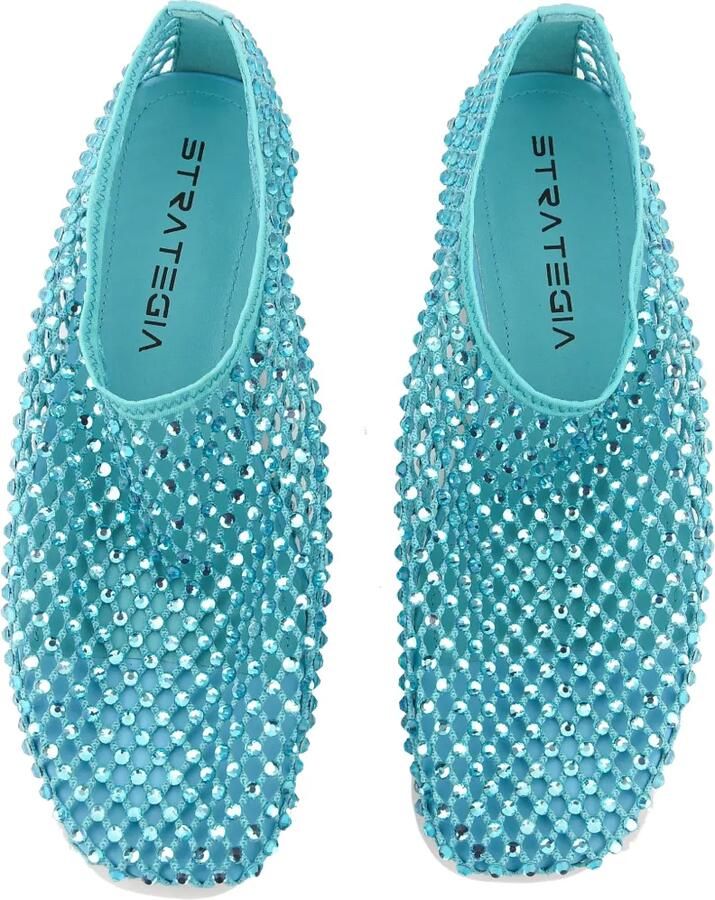 Strategia shoes Mesh ballerina's met kristallen Blauw - Foto 2