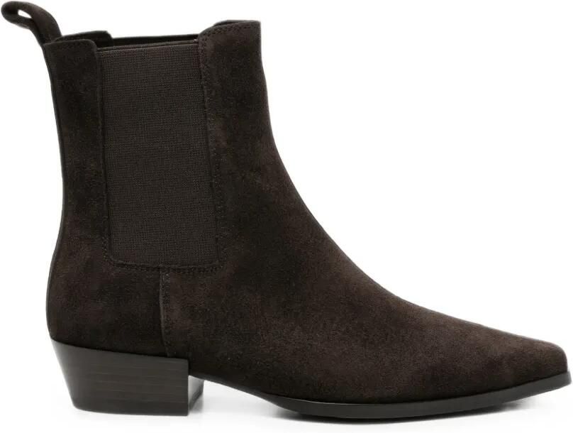 Strategia shoes Laarzen met puntige neus en suède afwerking Bruin