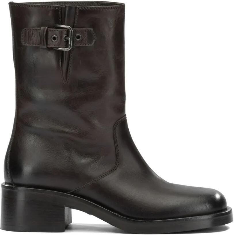 Strategia shoes Leren enkellaarzen Bruin