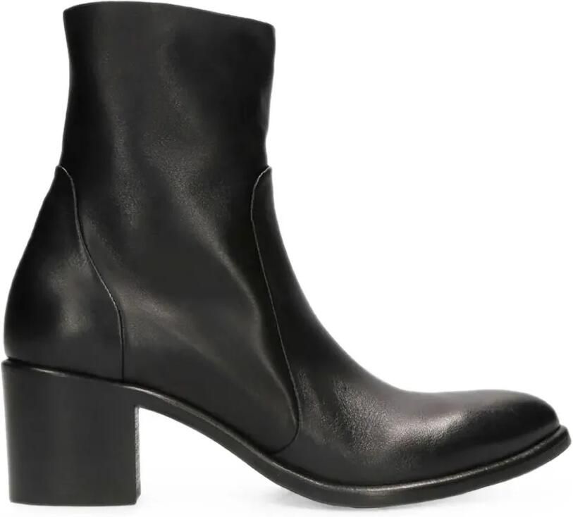 Strategia shoes Leren enkellaarzen Zwart