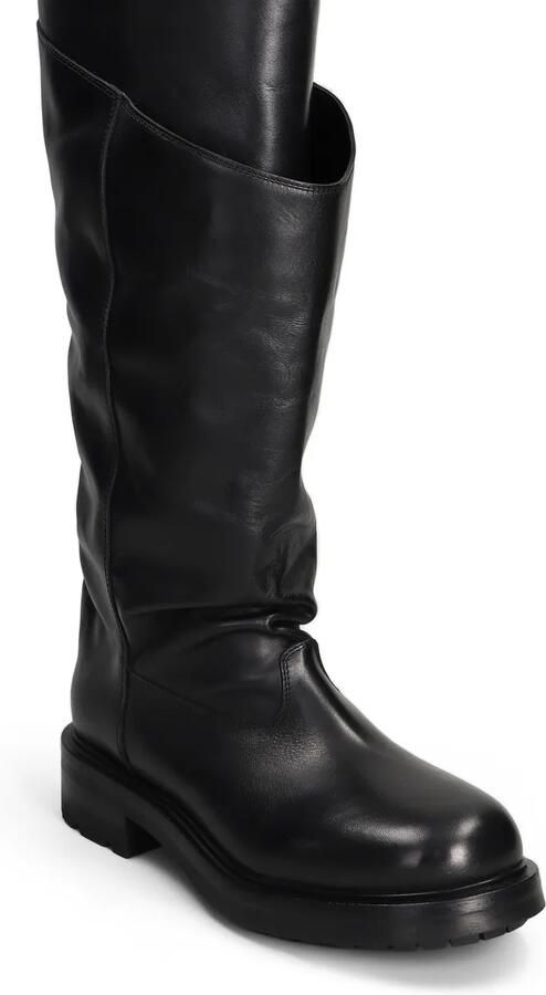Strategia shoes Leren laarzen met gelaagde afwerking Zwart - Foto 4