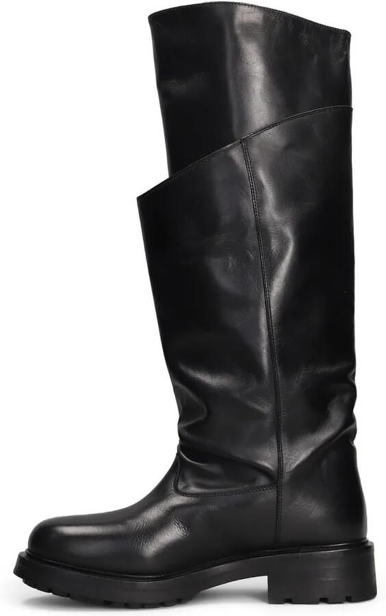 Strategia shoes Leren laarzen met gelaagde afwerking Zwart - Foto 3