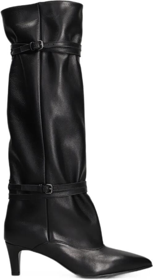 Strategia shoes Leren laarzen Zwart