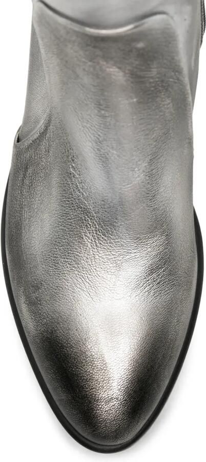 Strategia shoes Leren metallic enkellaarzen Zilver - Foto 4