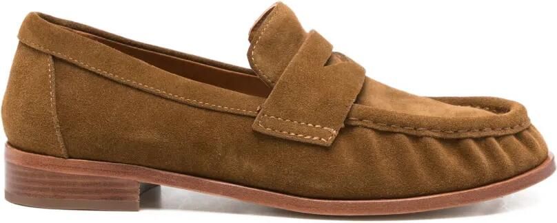 Strategia shoes Loafers met suède bandje Bruin