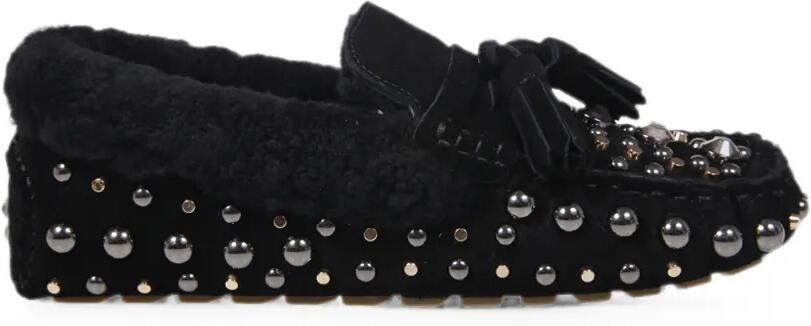 Strategia shoes Loafers verfraaid met studs en kwastje Zwart