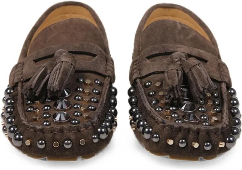 Strategia shoes Mykonos loafers verfraaid met studs Bruin - Foto 2