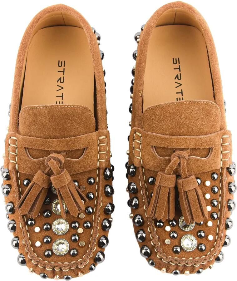 Strategia shoes Mykonos verfraaide loafers met kwastje Bruin - Foto 2