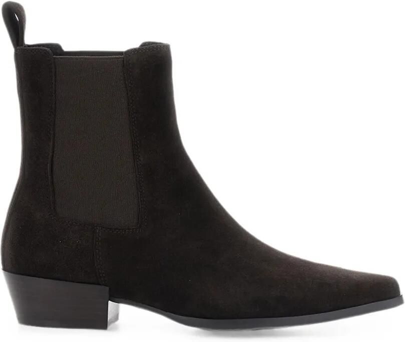 Strategia shoes Nina suède enkellaarzen met puntige neus Bruin