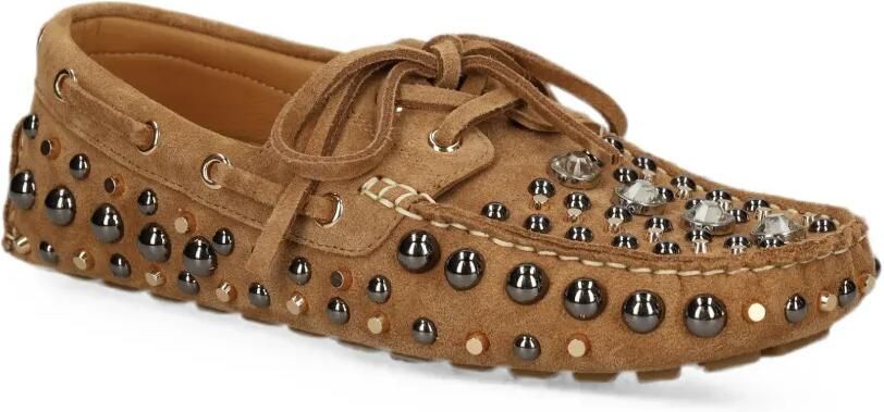 Strategia shoes Santorini leren loafers verfraaid met studs Beige - Foto 3