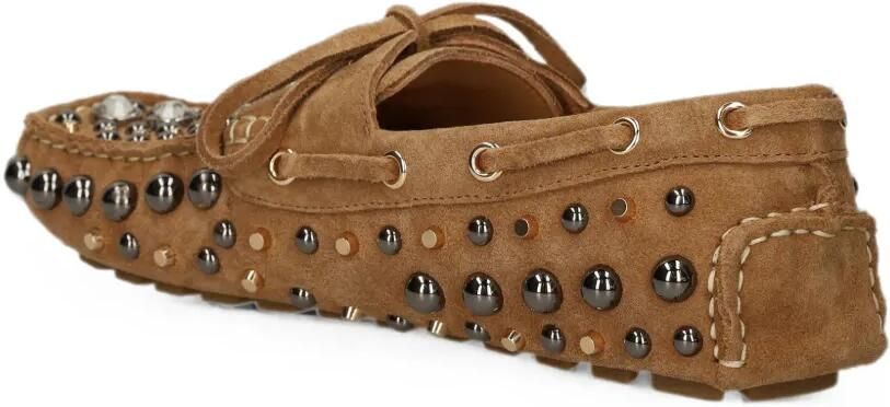 Strategia shoes Santorini leren loafers verfraaid met studs Beige - Foto 4