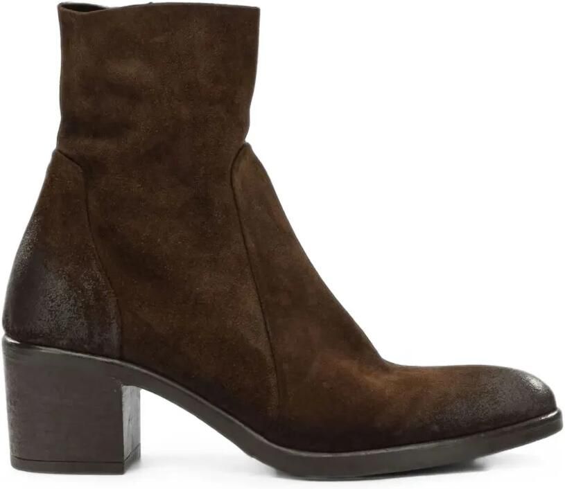 Strategia shoes Suède enkellaarzen Bruin