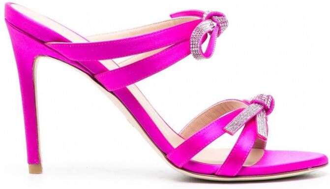 Stuart Weitzman Sandalen met strikdetail Roze