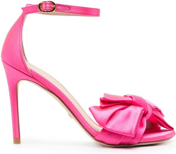 Stuart Weitzman Leren sandalen Roze