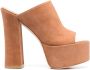 Stuart Weitzman Muiltjes met plateauzool Bruin - Thumbnail 1