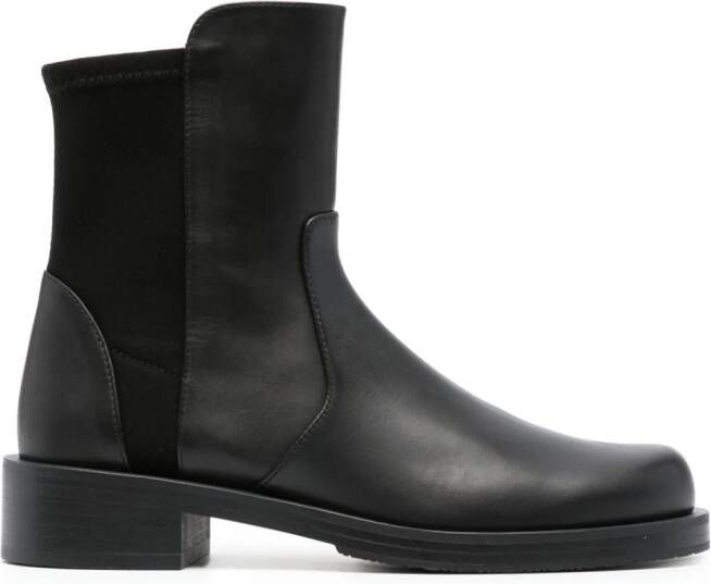 Stuart Weitzman 5050 Bold leren enkellaarzen Zwart