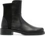 Stuart Weitzman 5050 Bold leren enkellaarzen Zwart - Thumbnail 1