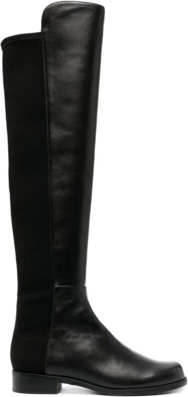 Stuart Weitzman 5050 leren knielaarzen Zwart