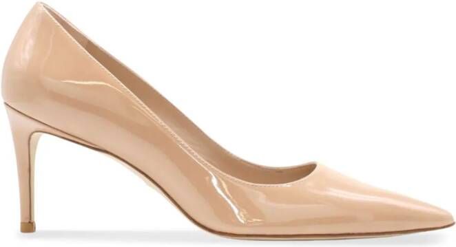 Stuart Weitzman Pumps met puntige neus Beige