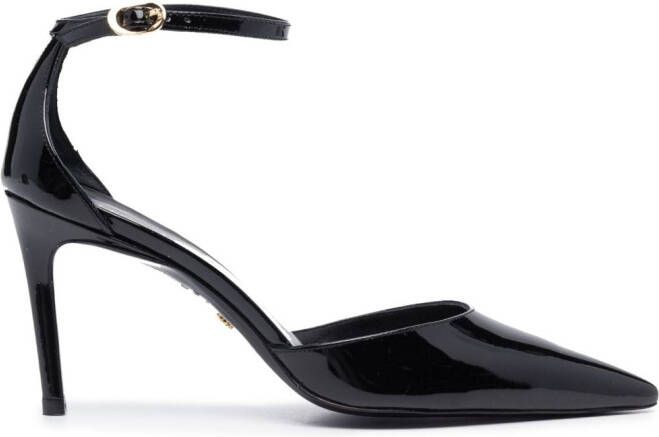 Stuart Weitzman Pumps met puntige neus Zwart