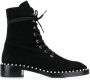 Stuart Weitzman Allie enkellaarzen Zwart - Thumbnail 1