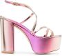 Stuart Weitzman Barelythere sandalen met plateauzool Roze - Thumbnail 1