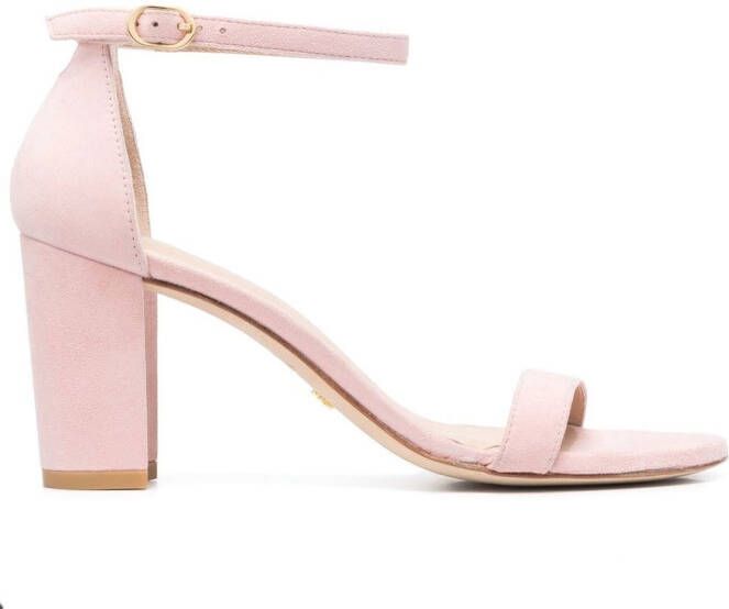 Stuart Weitzman Sandalen met blokhak Roze