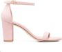 Stuart Weitzman Sandalen met blokhak Roze - Thumbnail 1