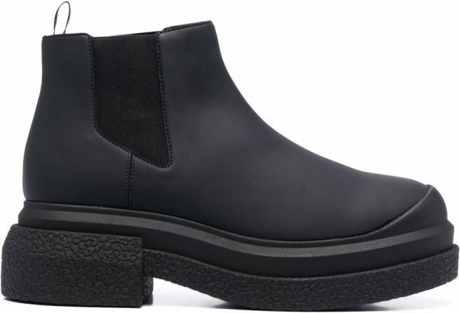 Stuart Weitzman Charli enkellaarzen met plateauzool Zwart