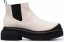 Stuart Weitzman Chunky enkellaarzen Beige - Thumbnail 1