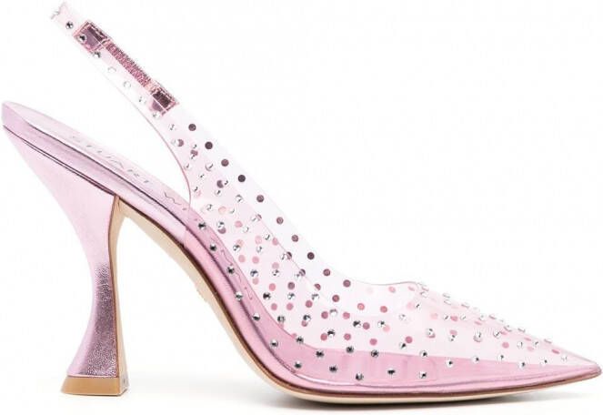 Stuart Weitzman Pumps verfraaid met kristallen Roze