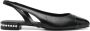 Stuart Weitzman Crystal slingback ballerina's Zwart - Thumbnail 1