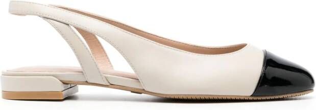 Stuart Weitzman Uitgesneden slingback ballerina's Zwart